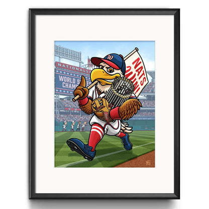 "NATS WIN!" Washington Nationals Limited Edition Print - Nick Fasnacht Illustration & Design