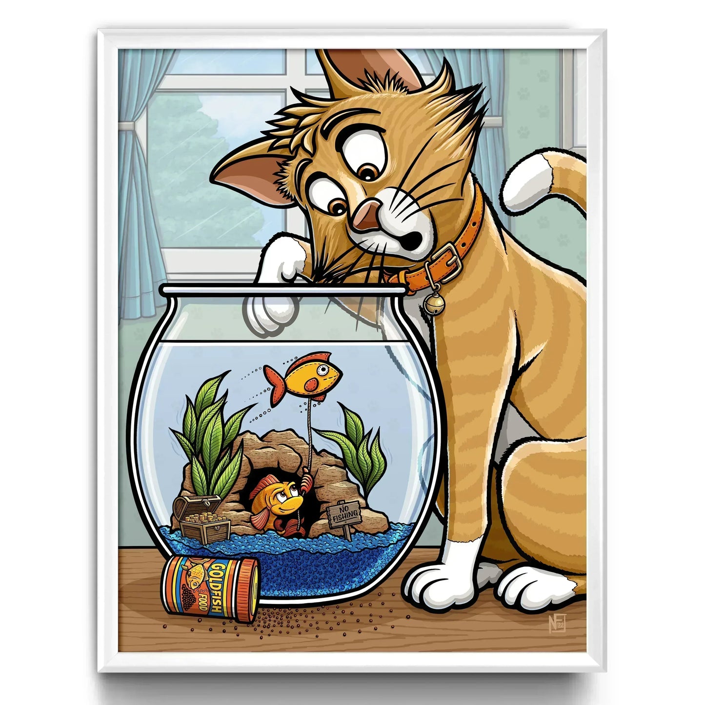 "Something's Fishy" Limited Edition Print - Nick Fasnacht Illustration & Design