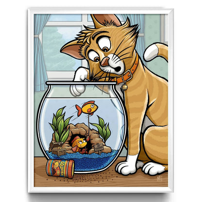"Something's Fishy" Limited Edition Print - Nick Fasnacht Illustration & Design