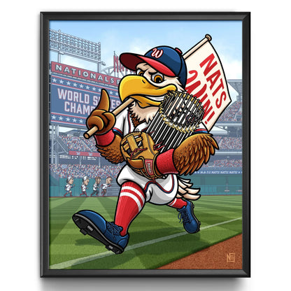 "NATS WIN!" Washington Nationals Limited Edition Print - Nick Fasnacht Illustration & Design