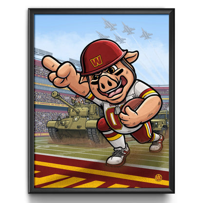 "Fight for Old D.C.!" Washington Commanders Limited Edition Print - Nick Fasnacht Illustration & Design