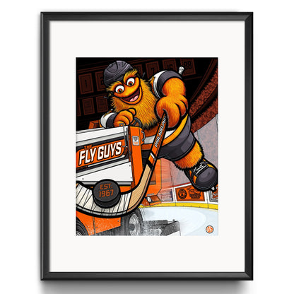 "The Fly Guys" Philadelphia Hockey Limited Edition Print - Nick Fasnacht Illustration & Design