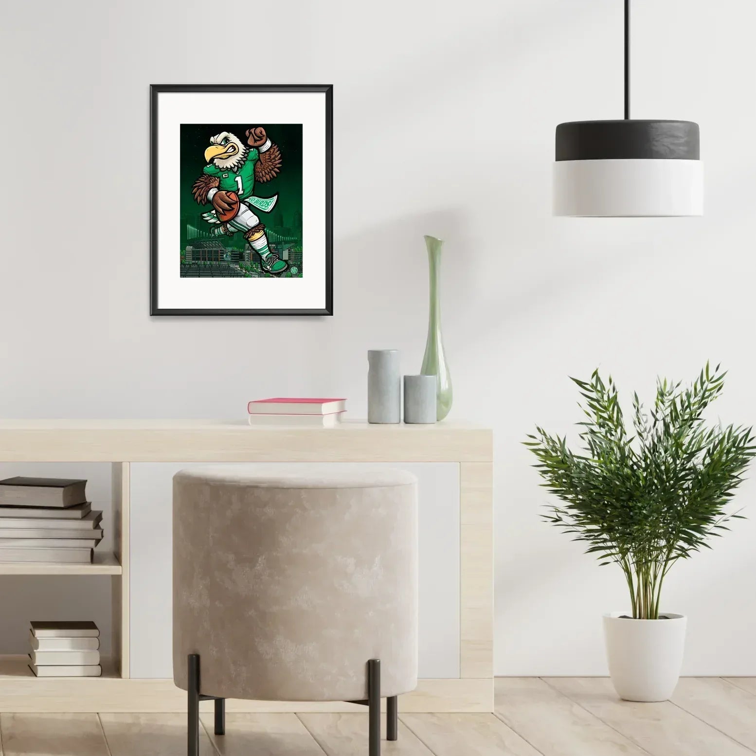"Kelly Green" Philadelphia Eagles Football Limited Edition Print - Nick Fasnacht Illustration & Design