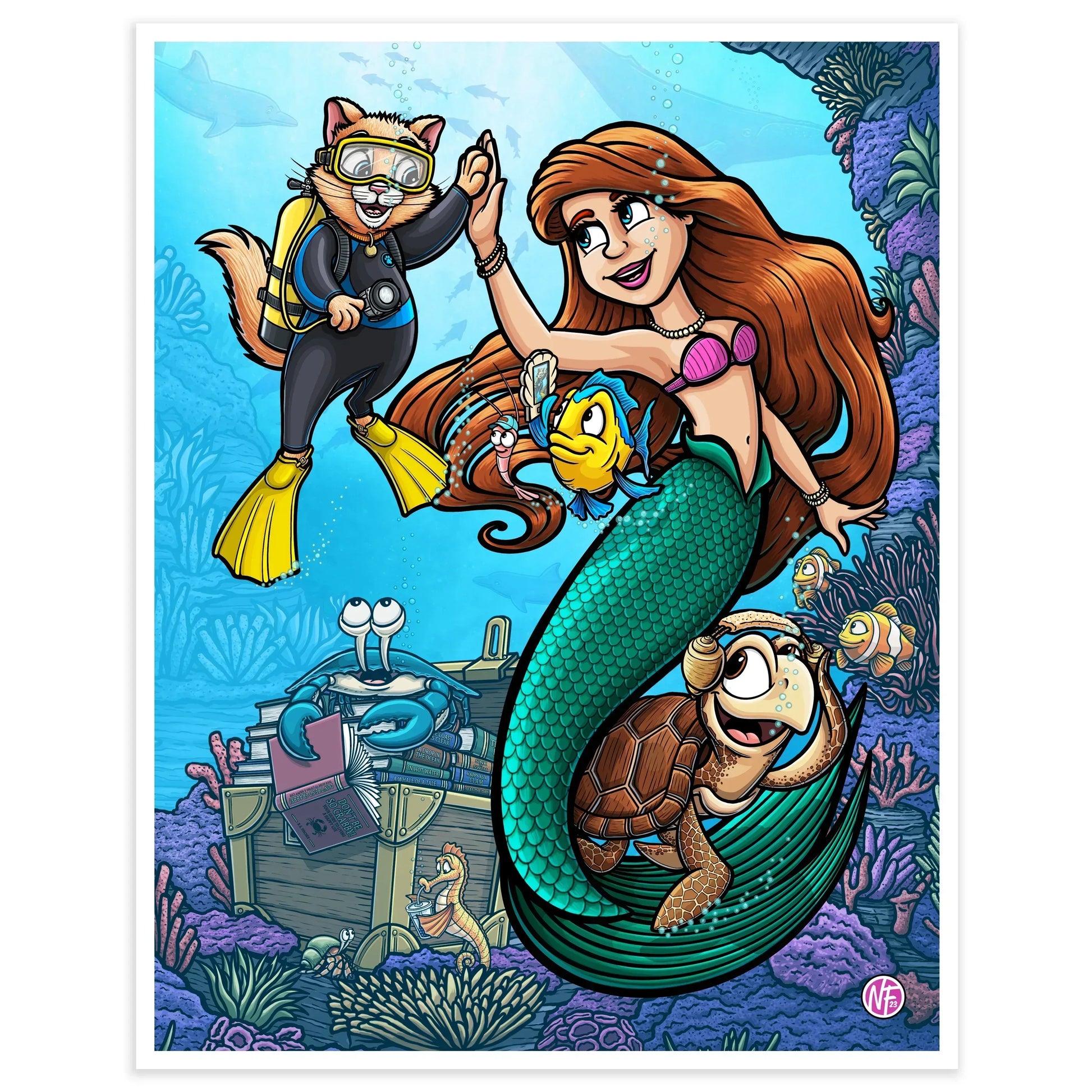 "Seas The Day" Limited Edition Print - Nick Fasnacht Illustration & Design