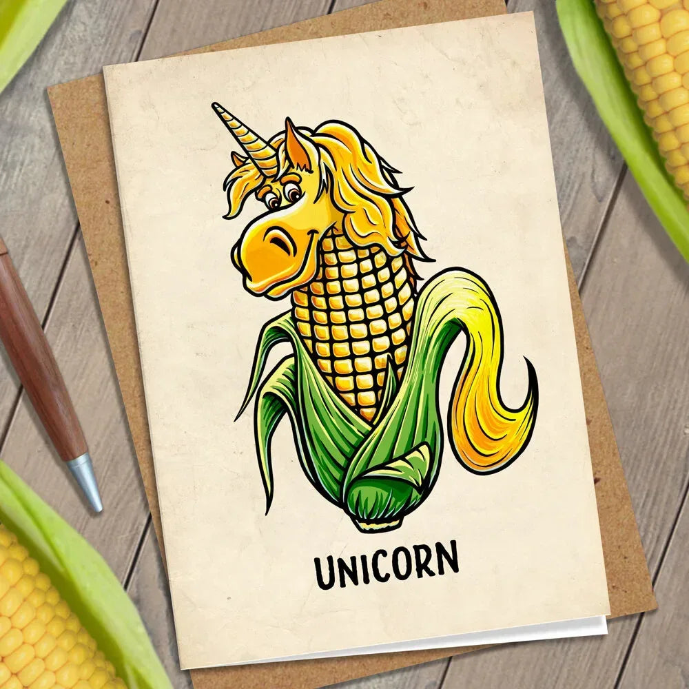 UniCORN Greeting Card - Nick Fasnacht Illustration & Design