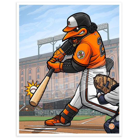 "Going, Going, Gunn!" Baltimore Baseball Limited Edition Print
