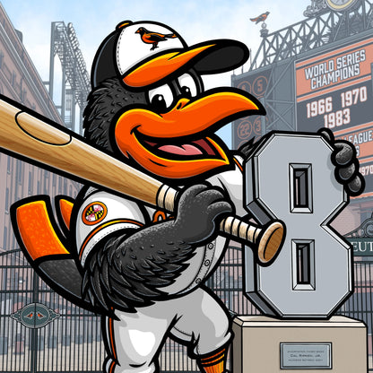 "The O's" Baltimore Baseball Limited Edition Print - Nick Fasnacht Illustration & Design