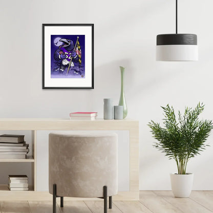 "Flock" Baltimore Ravens Limited Edition Print - Nick Fasnacht Illustration & Design