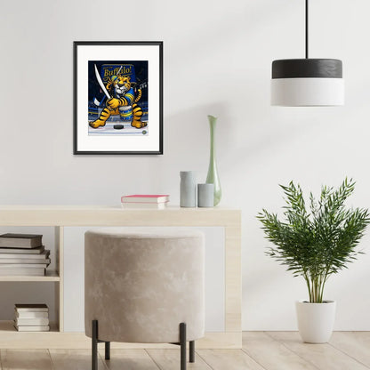"Let's Go Buffalo!" Buffalo Hockey Print - Nick Fasnacht Illustration & Design