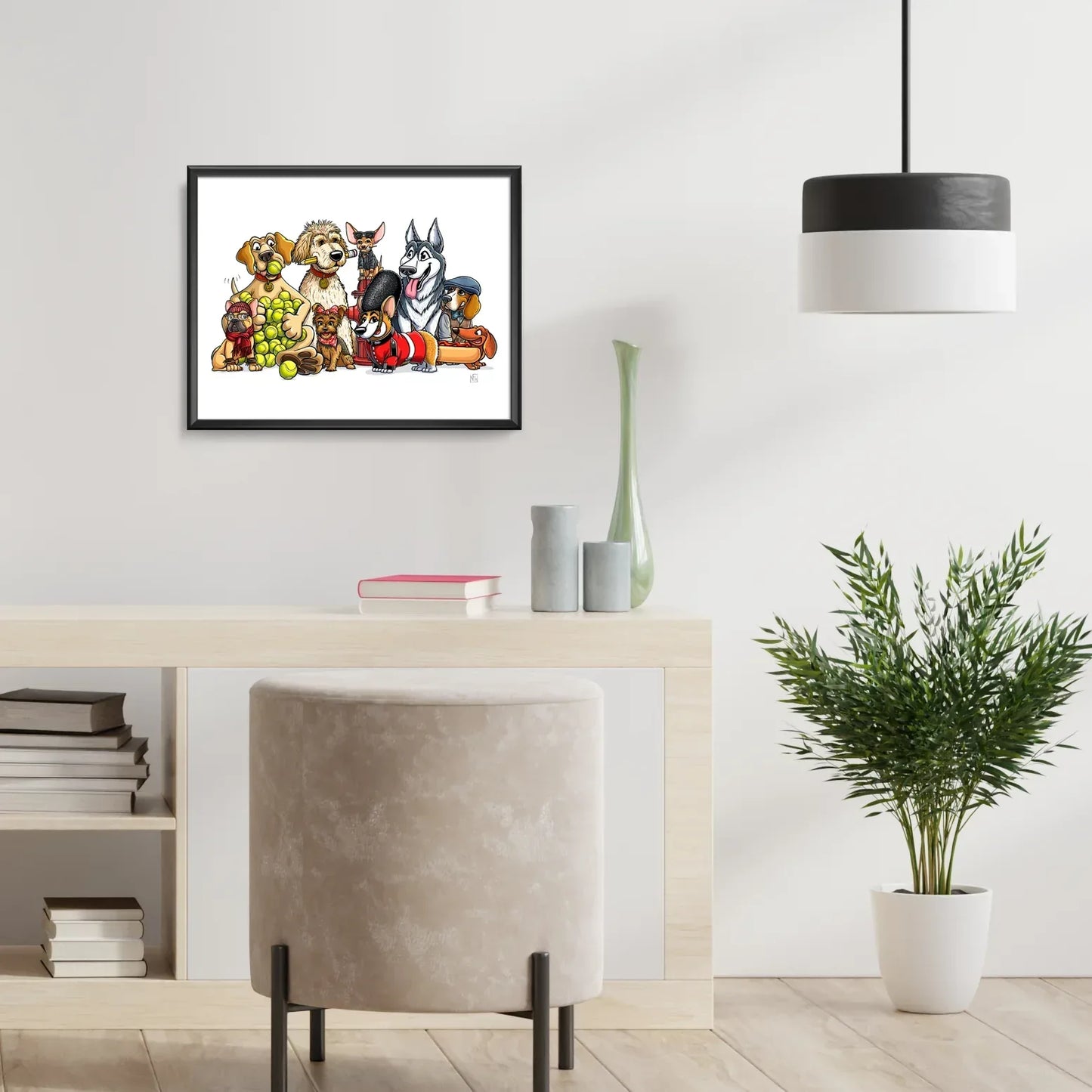 "CaNINE" Dog Limited Edition Print - Nick Fasnacht Illustration & Design