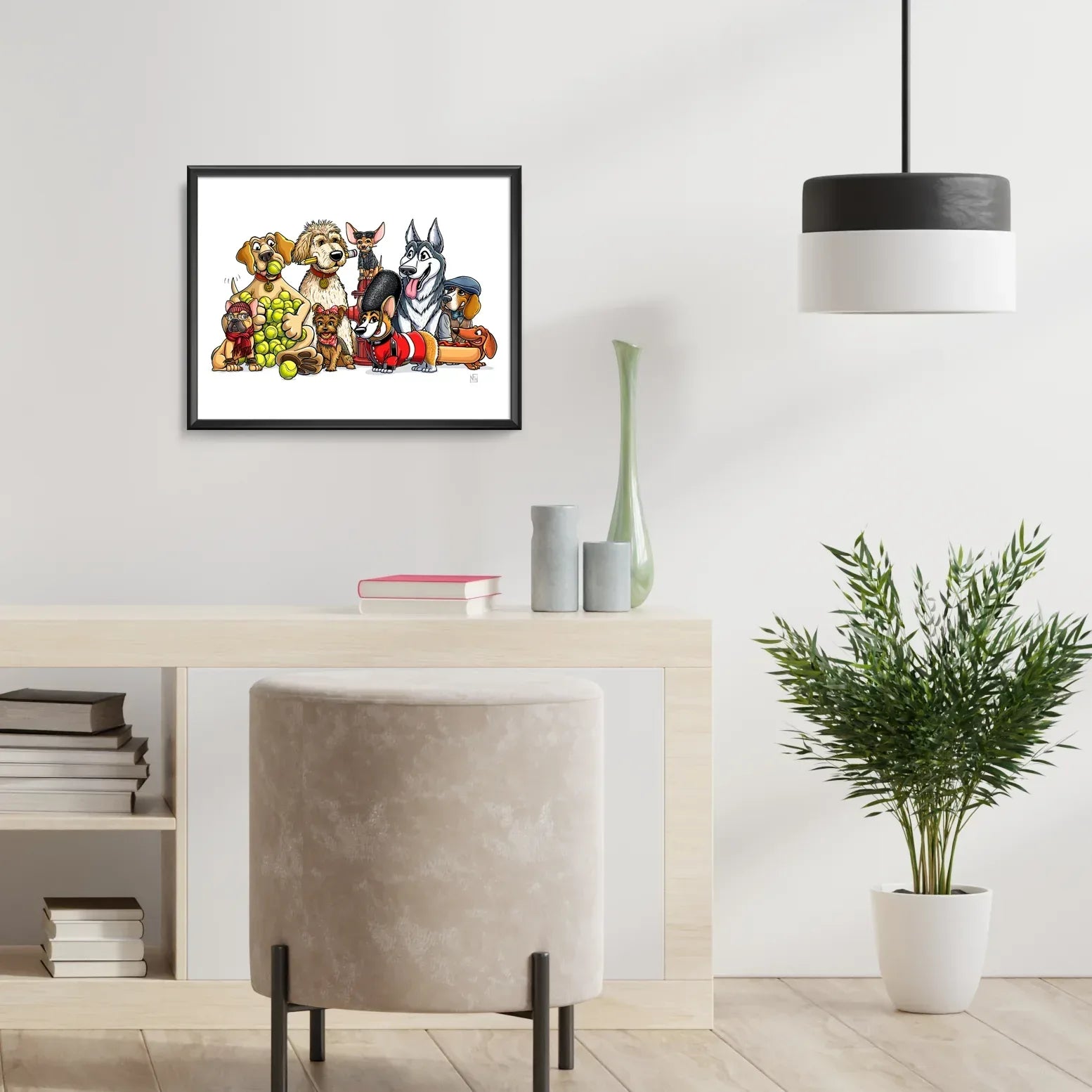 "CaNINE" Dog Limited Edition Print - Nick Fasnacht Illustration & Design