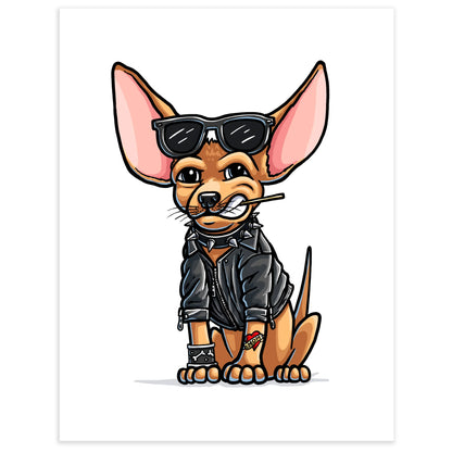 "Chico Malo" Chihuahua Limited Edition Print - Nick Fasnacht Illustration & Design