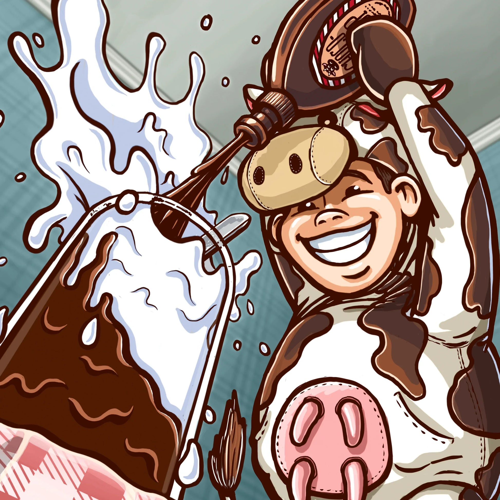 "Chocolate Milk" Limited Edition Print - Nick Fasnacht Illustration & Design