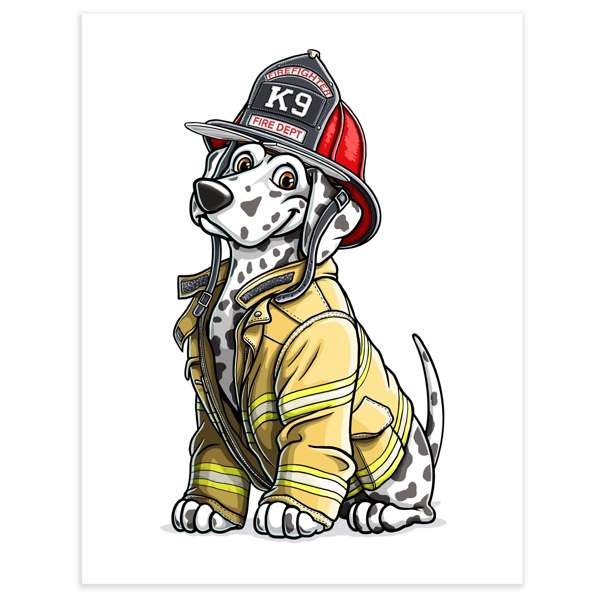 "Spot" Dalmation Limited Edition Print - Nick Fasnacht Illustration & Design