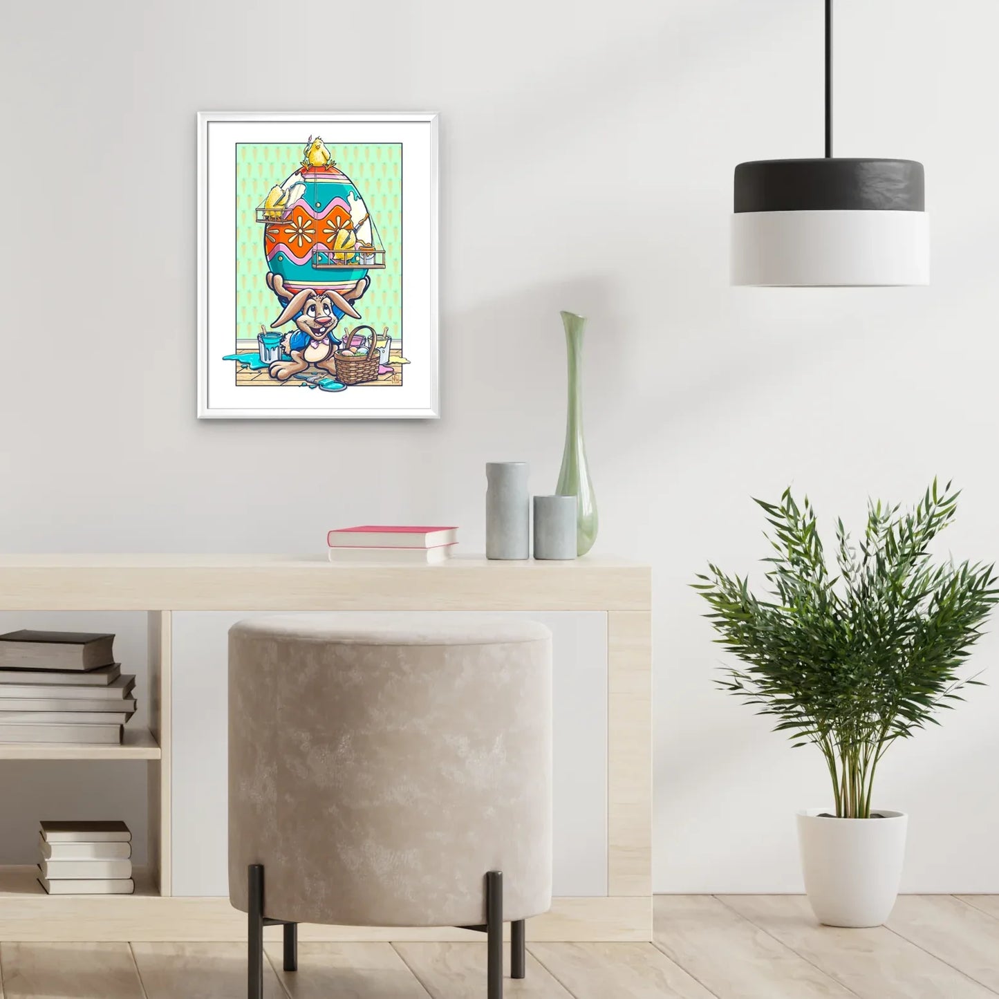 "Easter Egg Painters" Holiday Print - Nick Fasnacht Illustration & Design