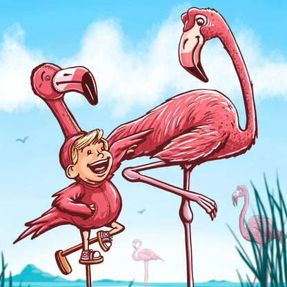 "Flamingo Imposter" Limited Edition Print - Nick Fasnacht Illustration & Design