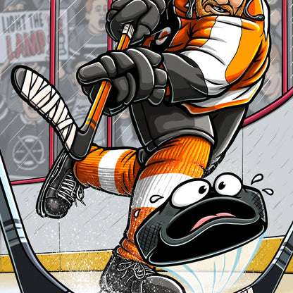 "Flyered Up" Philadelphia Hockey Print - Nick Fasnacht Illustration & Design