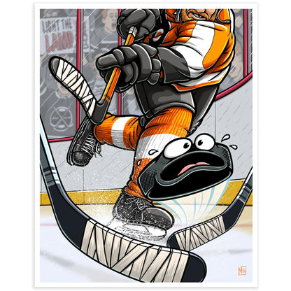 "Flyered Up" Philadelphia Hockey Print - Nick Fasnacht Illustration & Design
