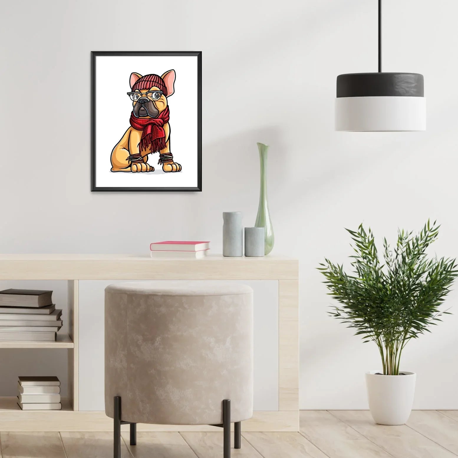 "Frenchie" French Bulldog Limited Edition Print - Nick Fasnacht Illustration & Design