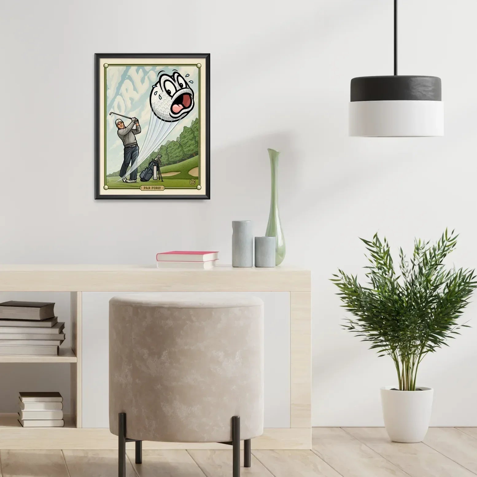 "Par FORE!" Golf Limited Edition Print - Nick Fasnacht Illustration & Design