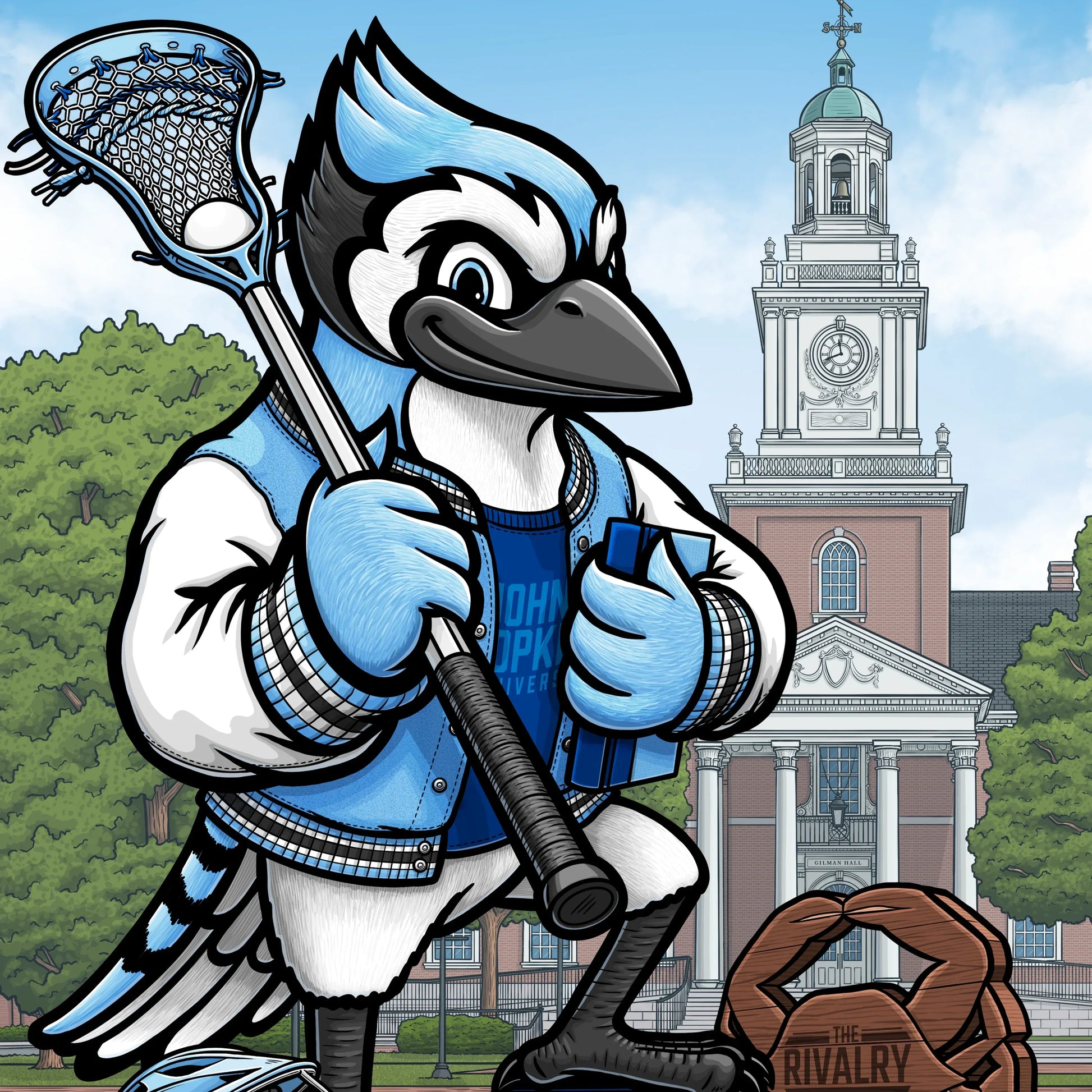 "We Want More!" Johns Hopkins University Limited Edition Print - Nick Fasnacht Illustration & Design