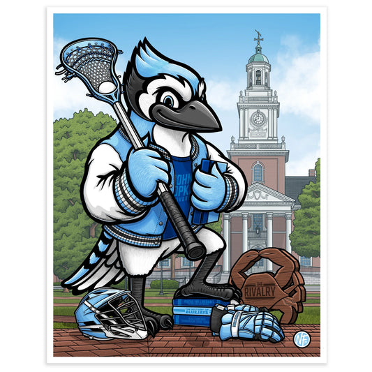 "We Want More!" Johns Hopkins University Limited Edition Print - Nick Fasnacht Illustration & Design