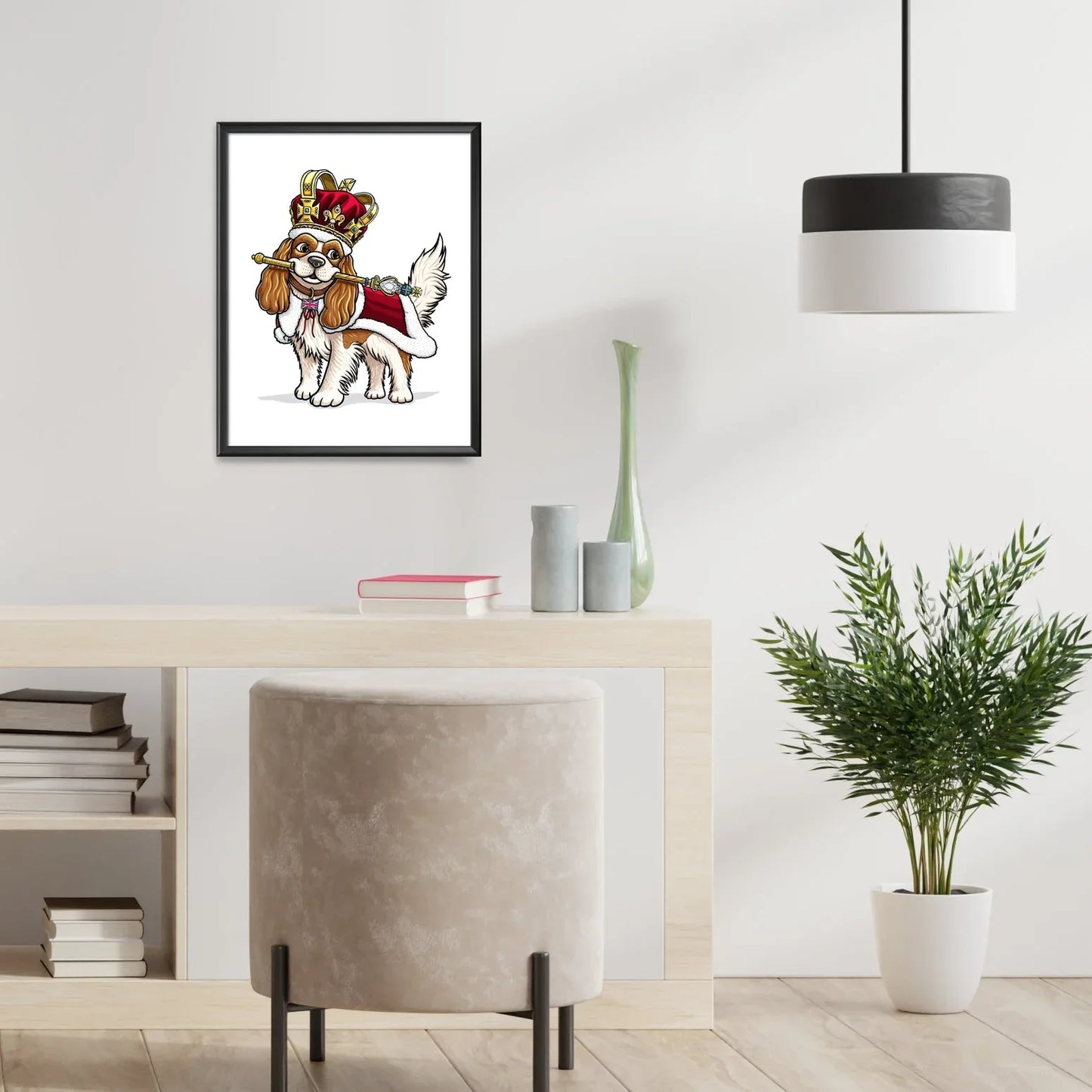 "Royalty" King Charles Cavalier Spaniel Limited Edition Print - Nick Fasnacht Illustration & Design
