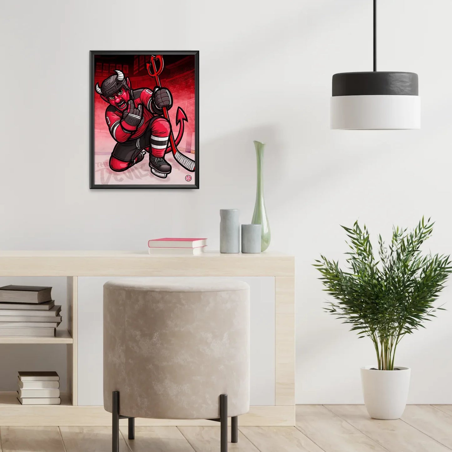 "The Legend" New Jersey Hockey Print - Nick Fasnacht Illustration & Design