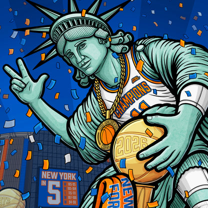 "New York Forever!" New York Basketball Limited Edition Print