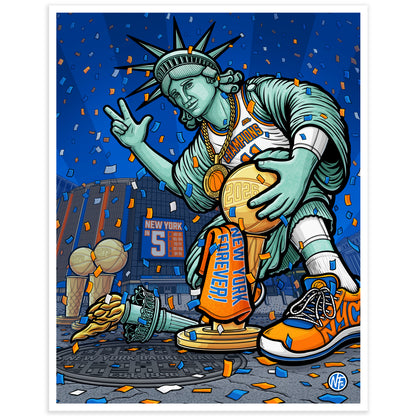 "New York Forever!" New York Basketball Limited Edition Print