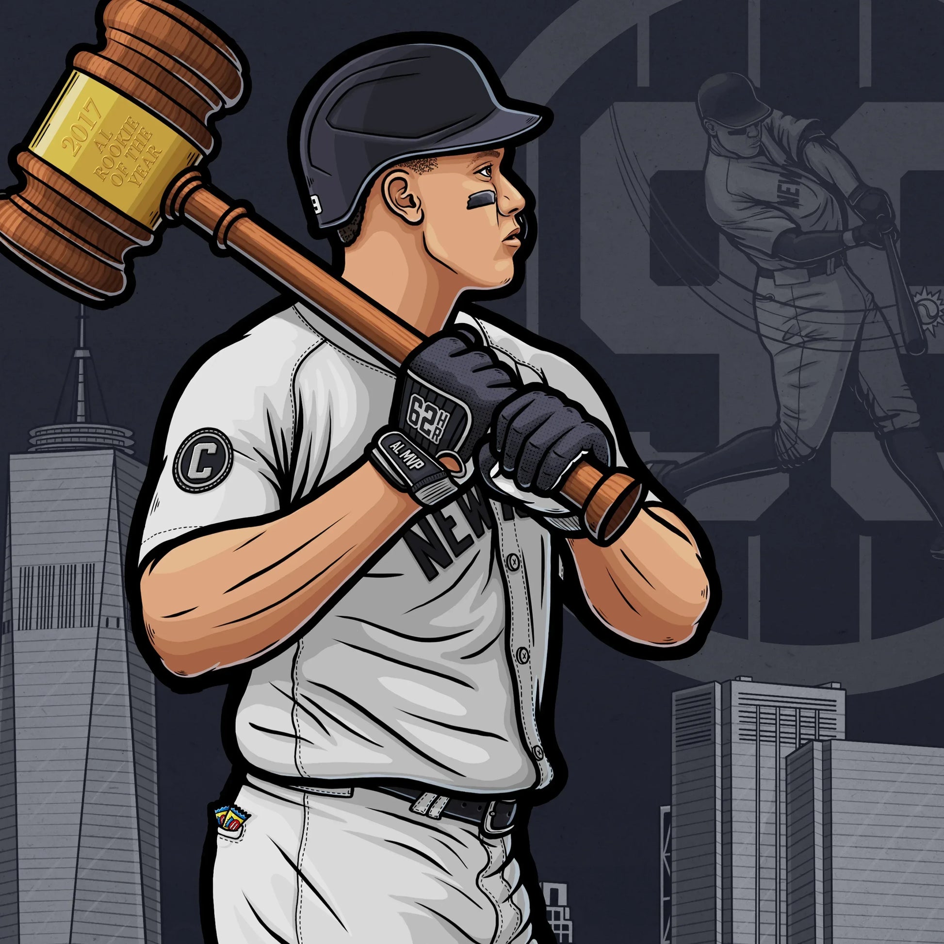 "99" New York Baseball Limited Edition Print - Nick Fasnacht Illustration & Design