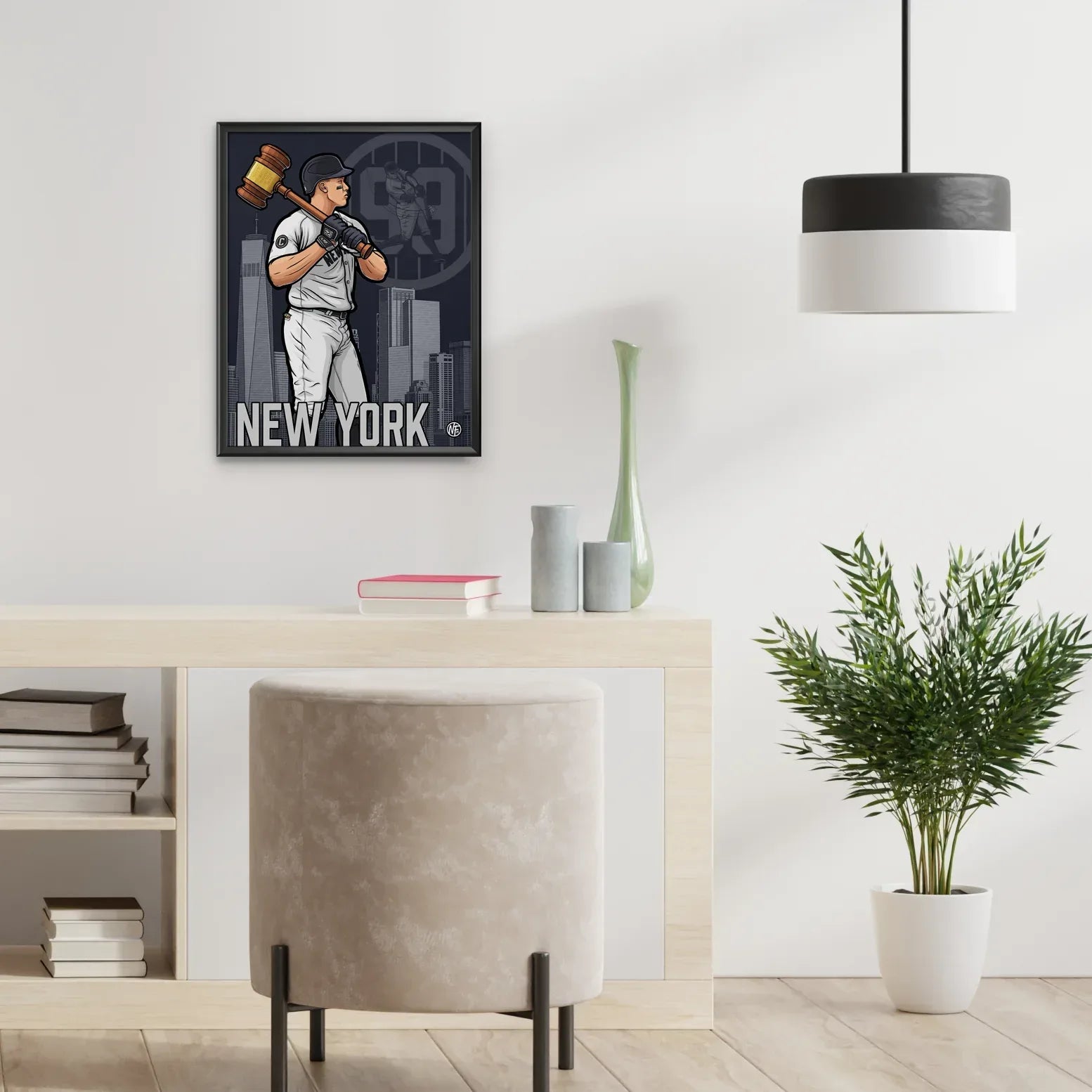 "99" New York Baseball Limited Edition Print - Nick Fasnacht Illustration & Design
