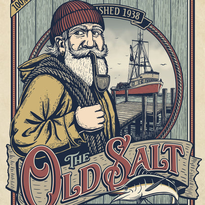 "The Old Salt Seafood Company" Limited Edition Print - Nick Fasnacht Illustration & Design