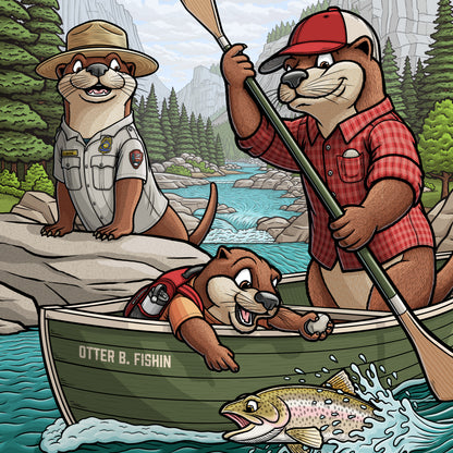 "Otter B. Fishin" Limited Edition Print