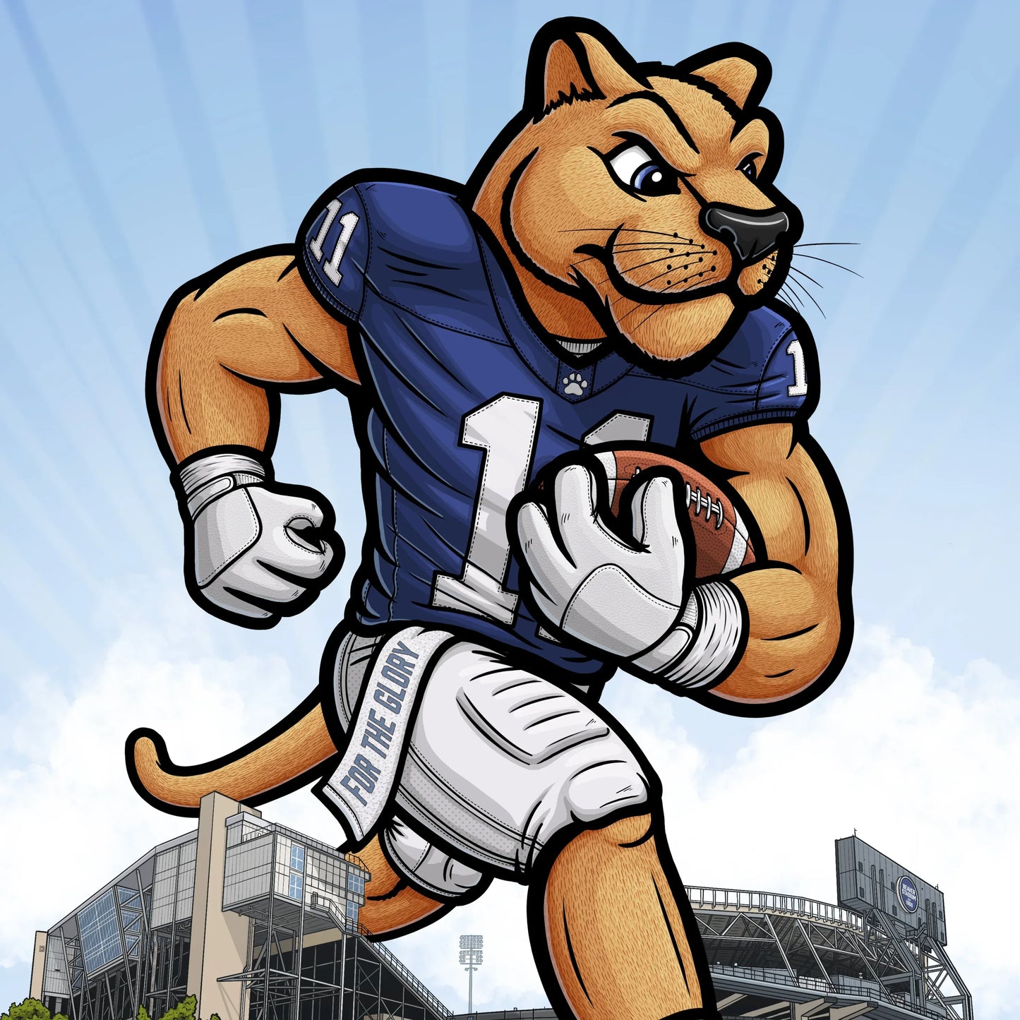 "For The Glory" Penn State University Limited Edition Print - Nick Fasnacht Illustration & Design