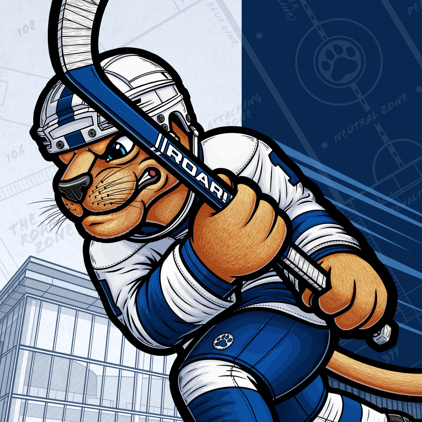 "ROAR!" Penn State Ice Hockey Limited Edition Print
