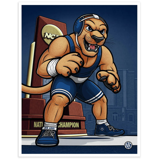 "Dynasty" Penn State Wrestling Limited Edition Print - Nick Fasnacht Illustration & Design