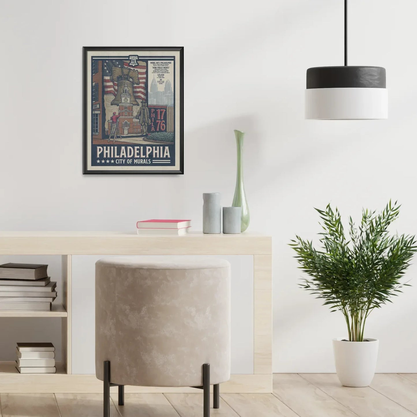 Philadelphia City of Murals Travel Poster Limited Edition Print - Nick Fasnacht Illustration & Design