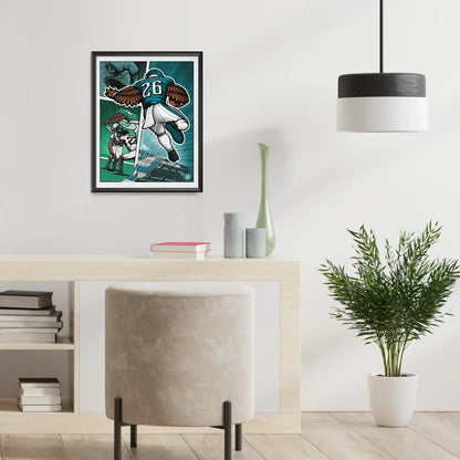 "Fly" Philadelphia Eagles Football Limited Edition Print - Nick Fasnacht Illustration & Design