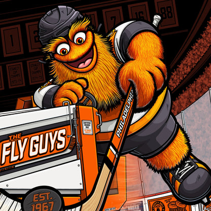 "The Fly Guys" Philadelphia Hockey Limited Edition Print - Nick Fasnacht Illustration & Design