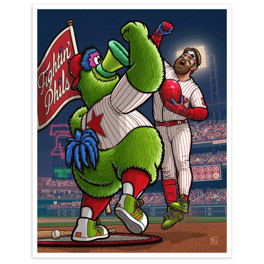 "Ring the Bell" Philadelphia Phillies Limited Edition Print - Nick Fasnacht Illustration & Design