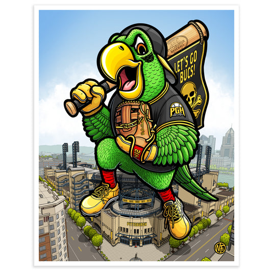 "Let's Go Bucs!" Pittsburgh Baseball Limited Edition Print
