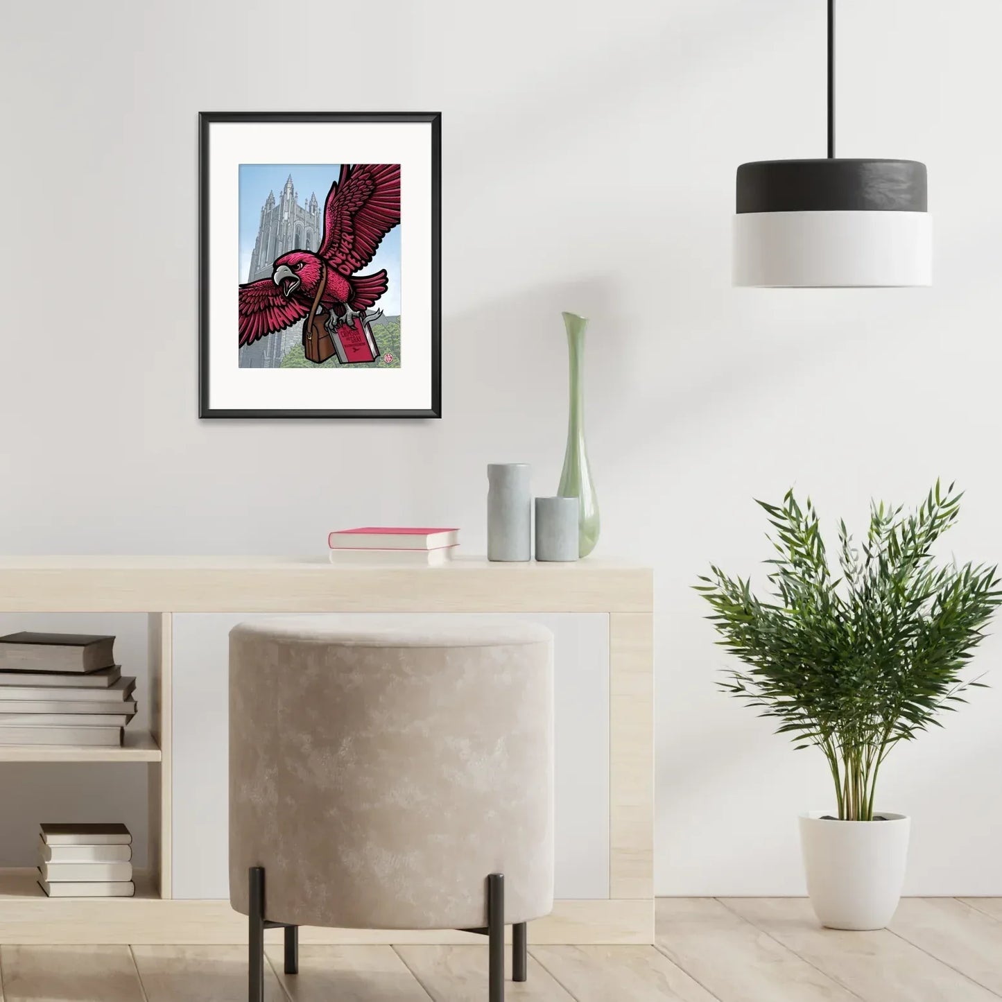 "Hawk Hill" Saint Joseph's University Limited Edition Print - Nick Fasnacht Illustration & Design