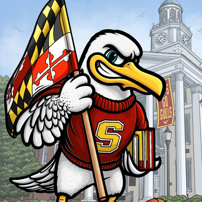 "Go Gulls!" Salisbury University Limited-Edition Print - Nick Fasnacht Illustration & Design