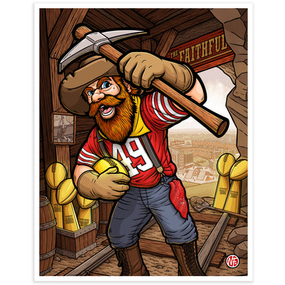 "The Faithful" San Francisco Football Print