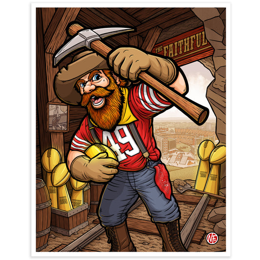 "The Faithful" San Francisco Football Print