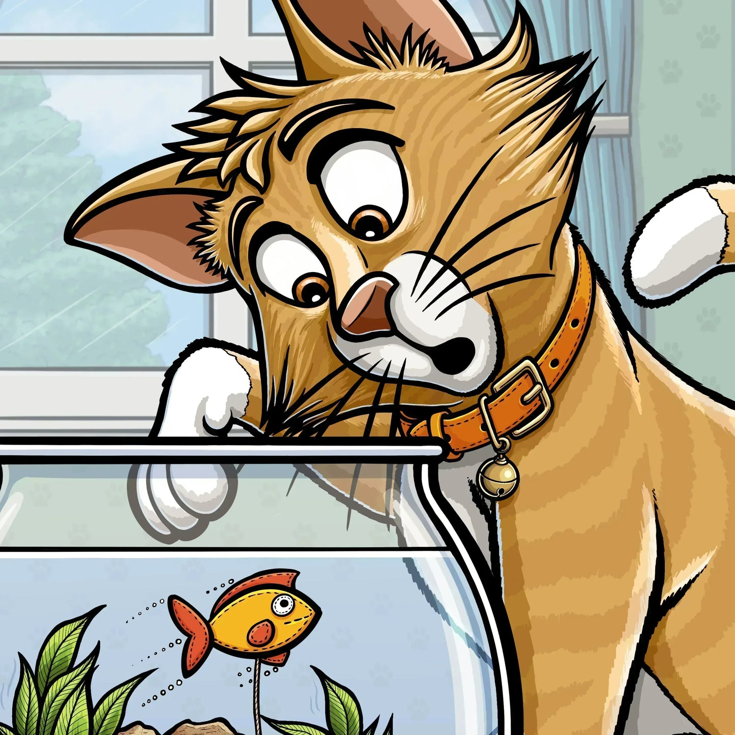 "Something's Fishy" Limited Edition Print - Nick Fasnacht Illustration & Design