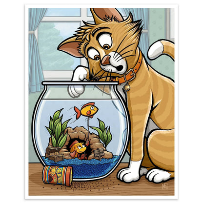 "Something's Fishy" Limited Edition Print - Nick Fasnacht Illustration & Design