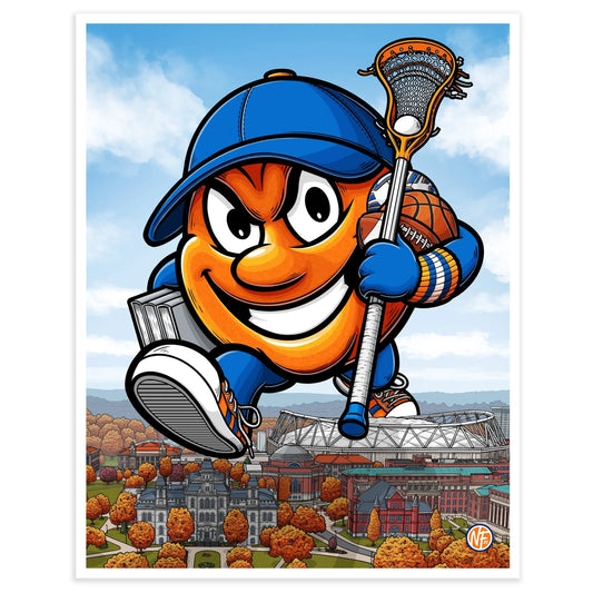"Orange" Syracuse University Limited Edition Print - Nick Fasnacht Illustration & Design