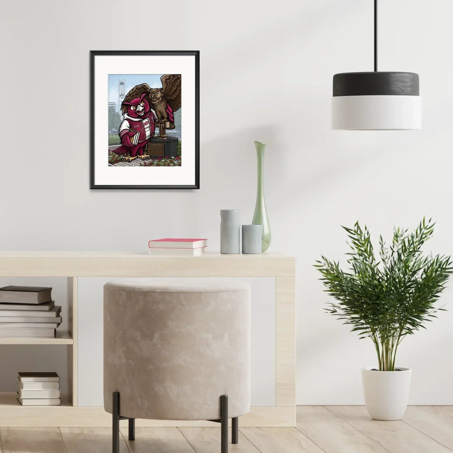 "T for Temple U" Temple University Limited Edition Print - Nick Fasnacht Illustration & Design